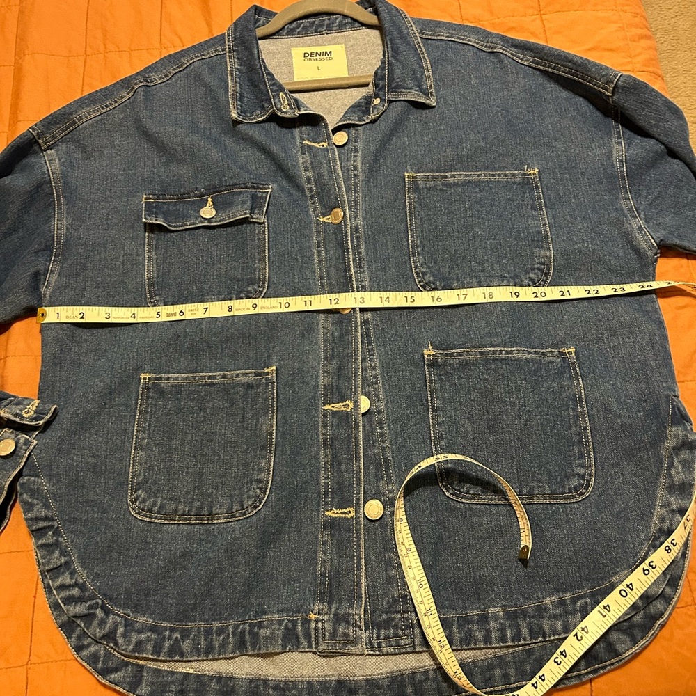 Denim Obsessed Button-Up Oversized Jacket - image 3
